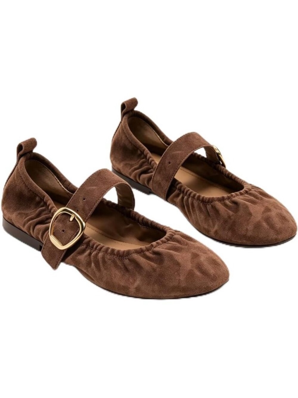 NEW Dolce Vita Caely Dark Brown Suede Ballet Flats